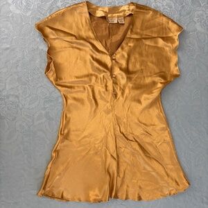 Gold Satin Pajamas